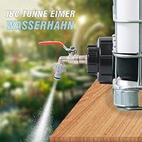STEEIRO IBC Tartály Kifolyó Csap 1/2 Hüvelyk Sárgaréz Víztartály Adapter Kert Tömlő Csatlakozó Golyóscsap Tartozék 6