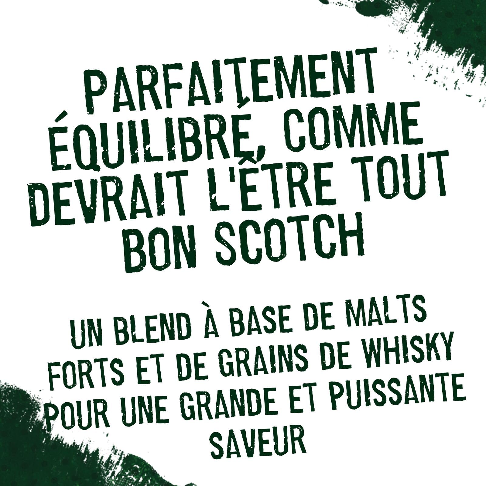 William Lawson's Whisky Blended Scotch, 40% Vol, 100cL / 1L, Spirit avec du Malt Fruité