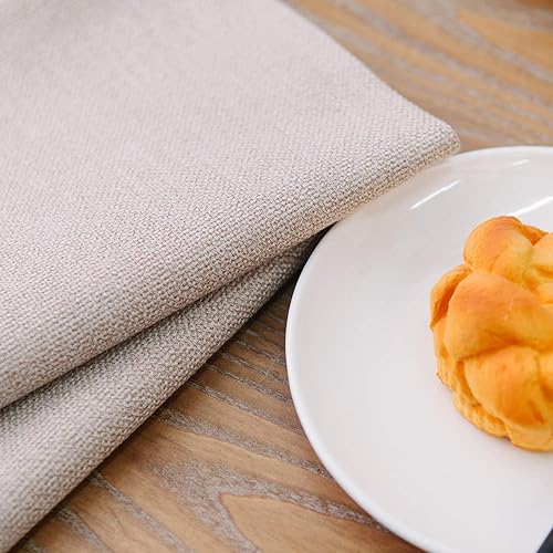 Miniatura 78 de Juego de 4 manteles individuales de lino suave hechos a mano resistentes al calor, manteles individuales para mesa de comedor, manteles individuales