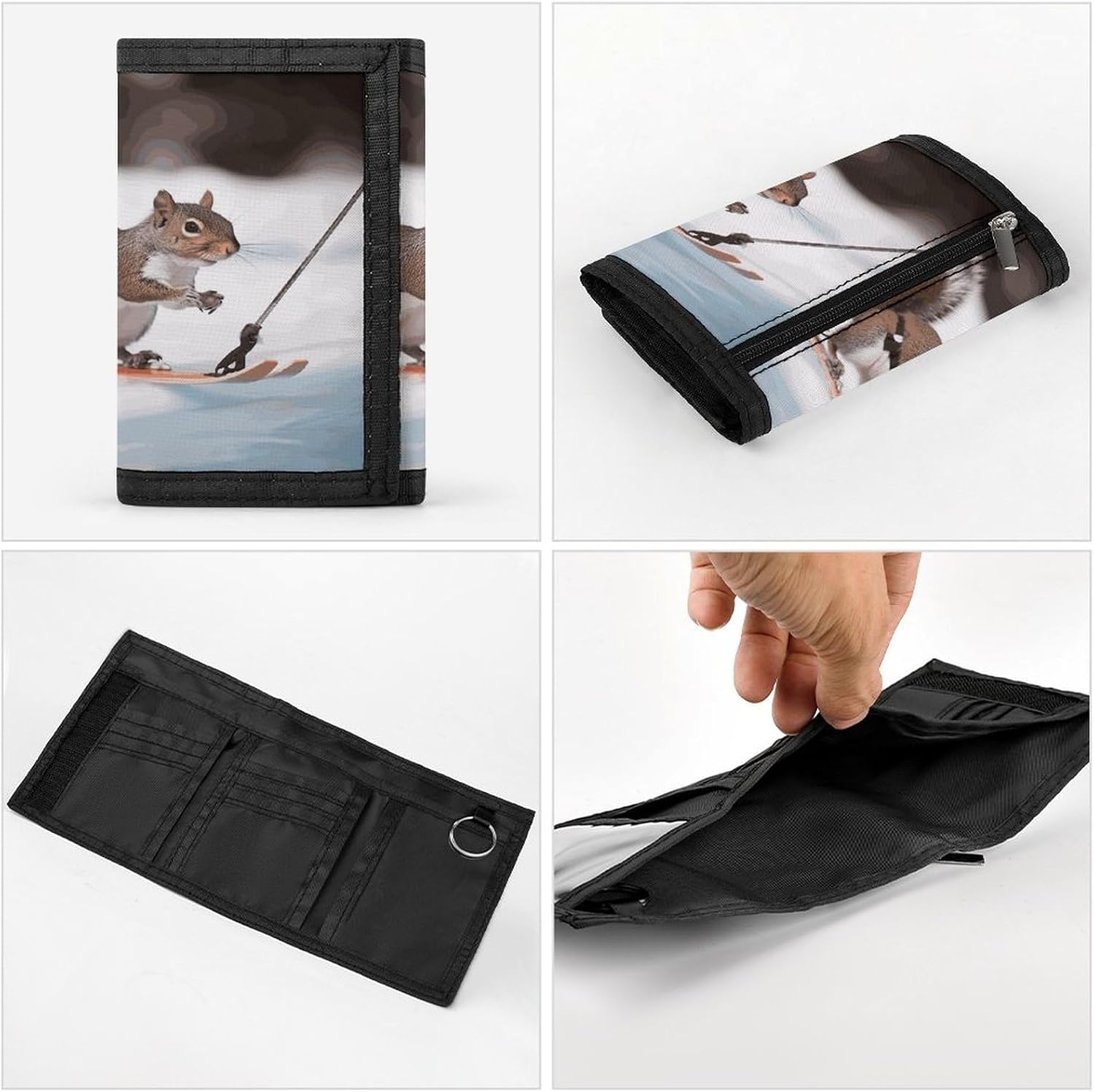Stylish Trifold Wallet Slim Minimalist Front Pocket Cards Purse image 5