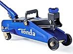 Tonda Floor Jack, Hydraulic Portable Car Jack, 2 Ton (3,800 lb) Capacity, Blue