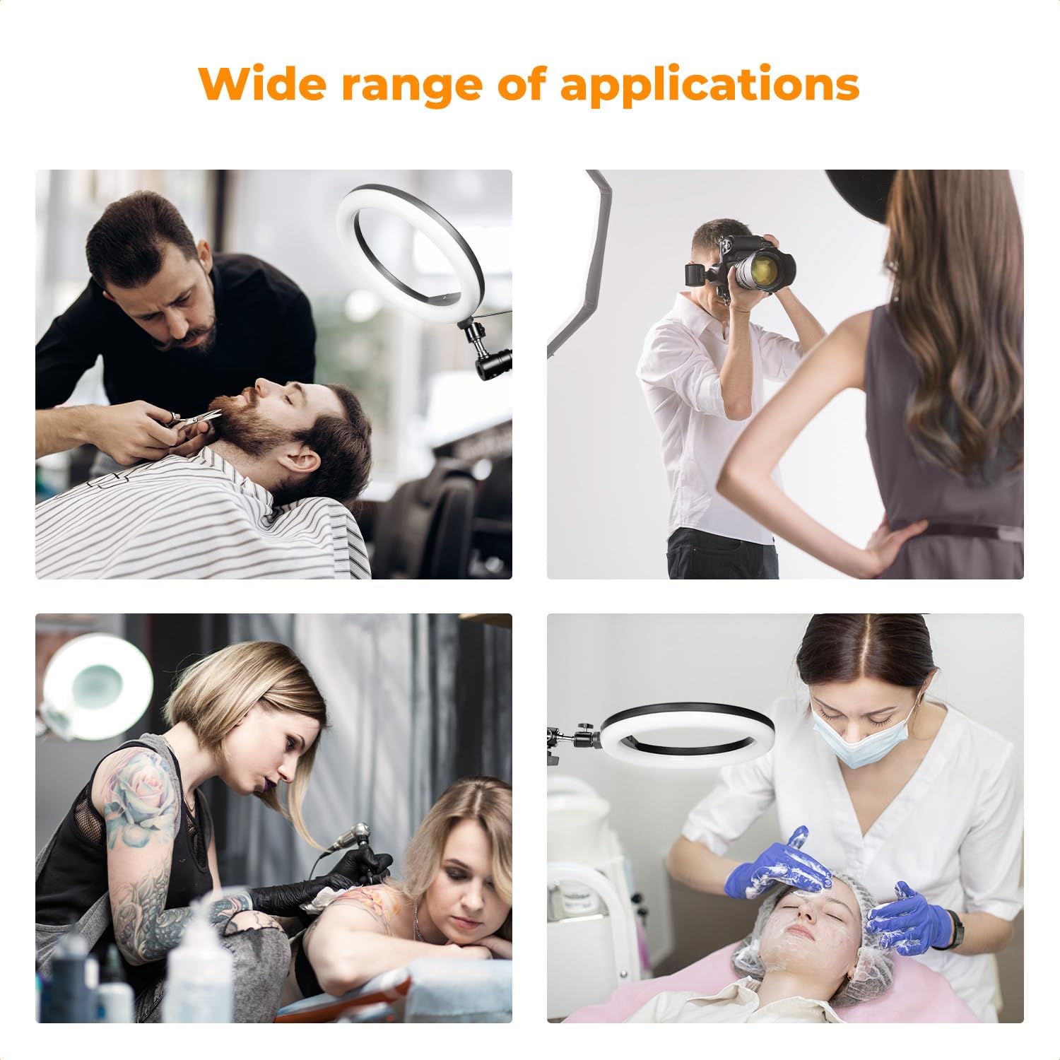 K&F CONCEPT Wall Mount Boom Arm 51"- Rotating Triangle Stand for Ring Light, Softbox, Reflector - Support 180°Flexible Rotation, 33-51in Adjustable Length, 20lbs Heavy Duty with 1/4''&3/8'' Mount