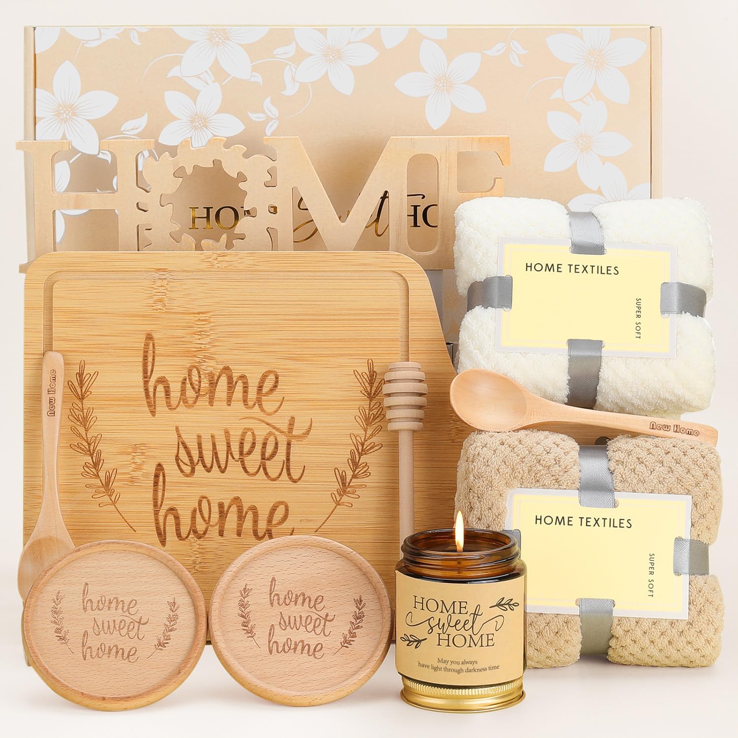 House Warming Gifts New Home,New Home Gifts Ideas,Realtors Closing Gift for House Buyers,Housewarming Bamboo Serving Board for Couple Women Men