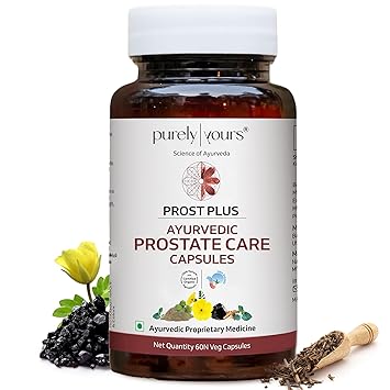 A Bottle of Ayurvedic Prostate Care Capsules for Men