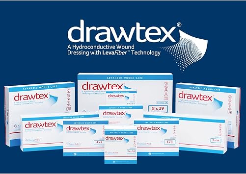 Drawtex Sterile Hydroconductive Wound Dressing Square 4 x 4 00302 1 EA