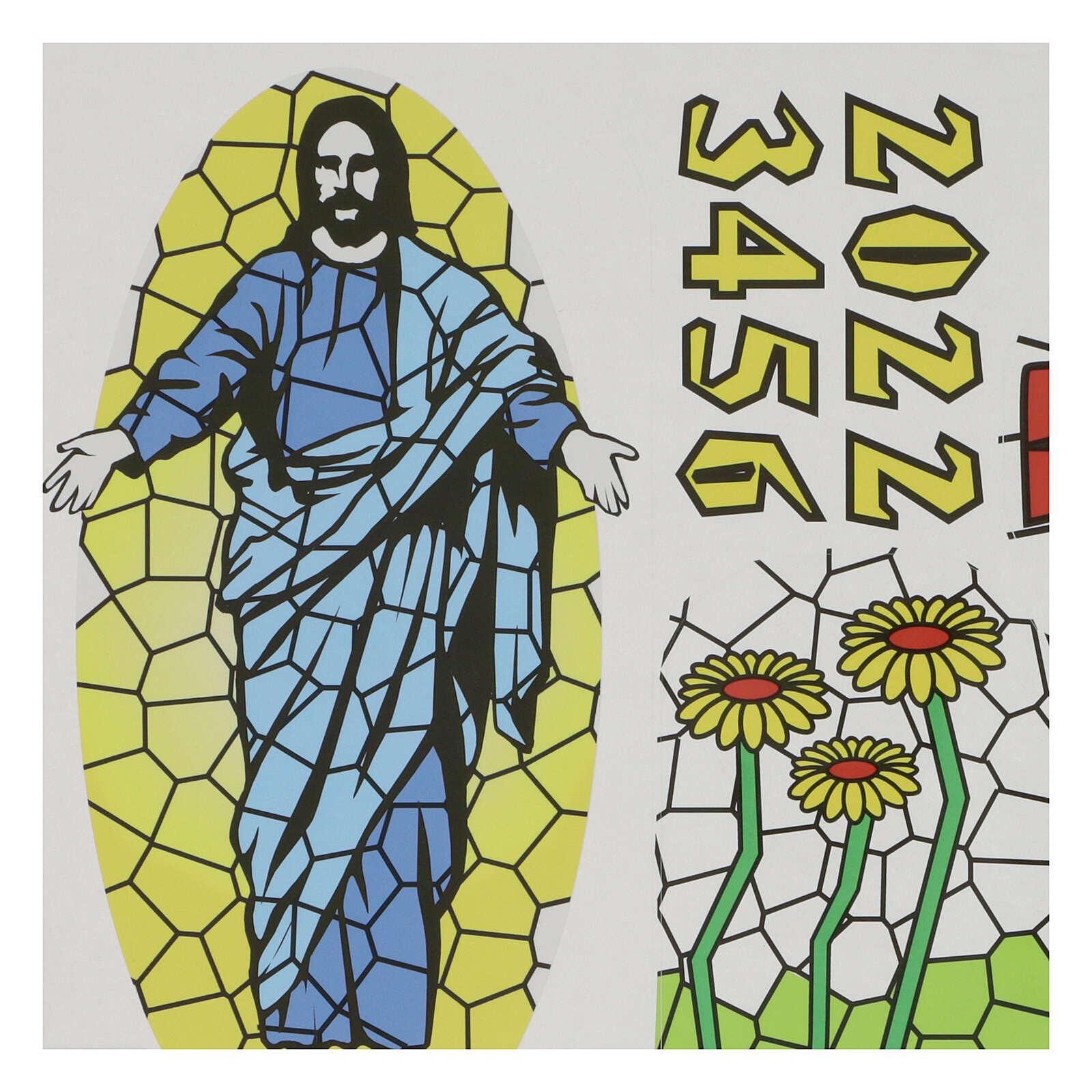 Holyart Stickers for Paschal Candle, Set E.