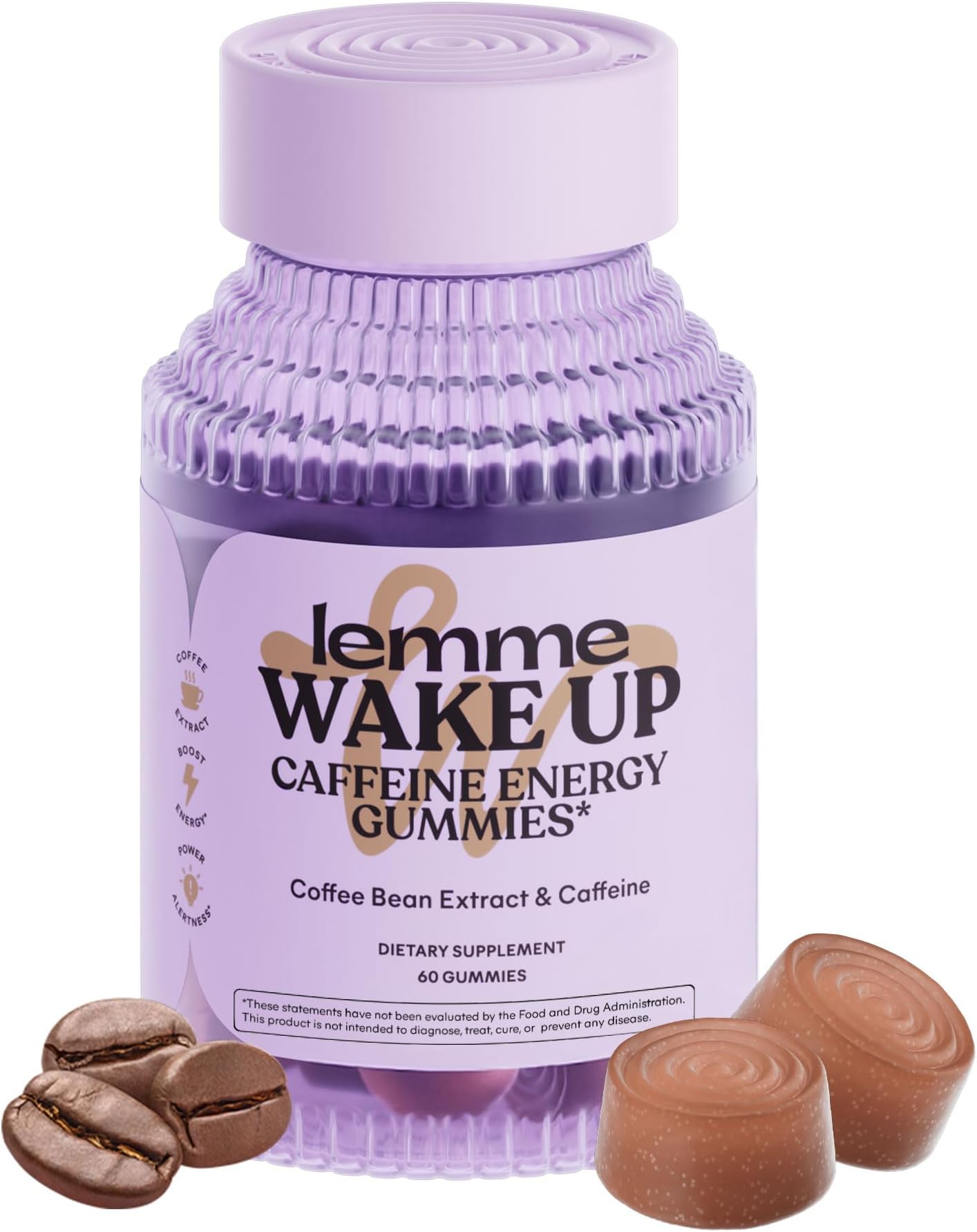 Lemme Wake Up Caffeine Energy Gummies