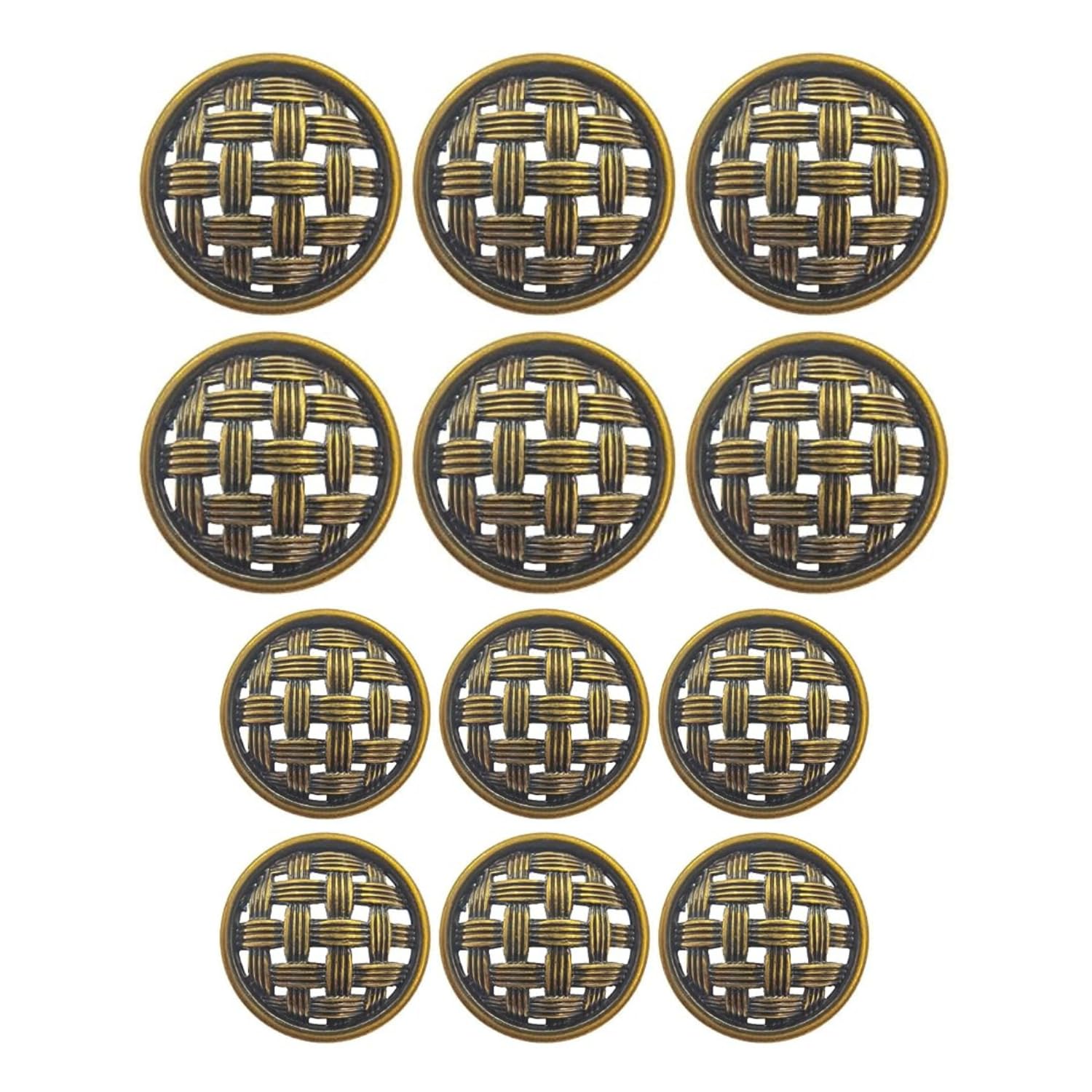 ani accessories ANI Acceessories Antique Shank Button Net Design for Coat Blazer Suit, Sherwani and Indian Dresses Sports Coat Uniform Jacket 12 pcs-picture-11
