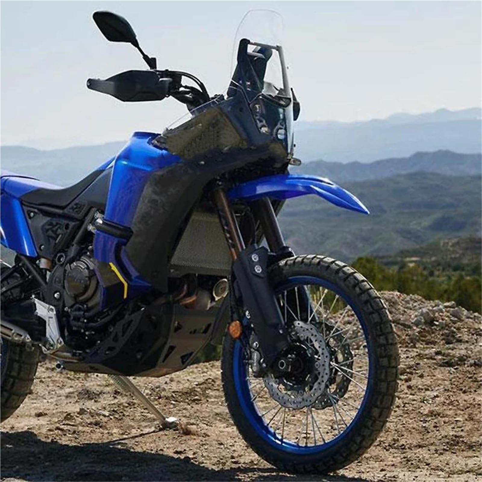 Motocross Parafango Anteriore Alto E Basso Per Yamaha Per Tenere700 T7 Per World Per Rally 700 Per Raid(High - Black)