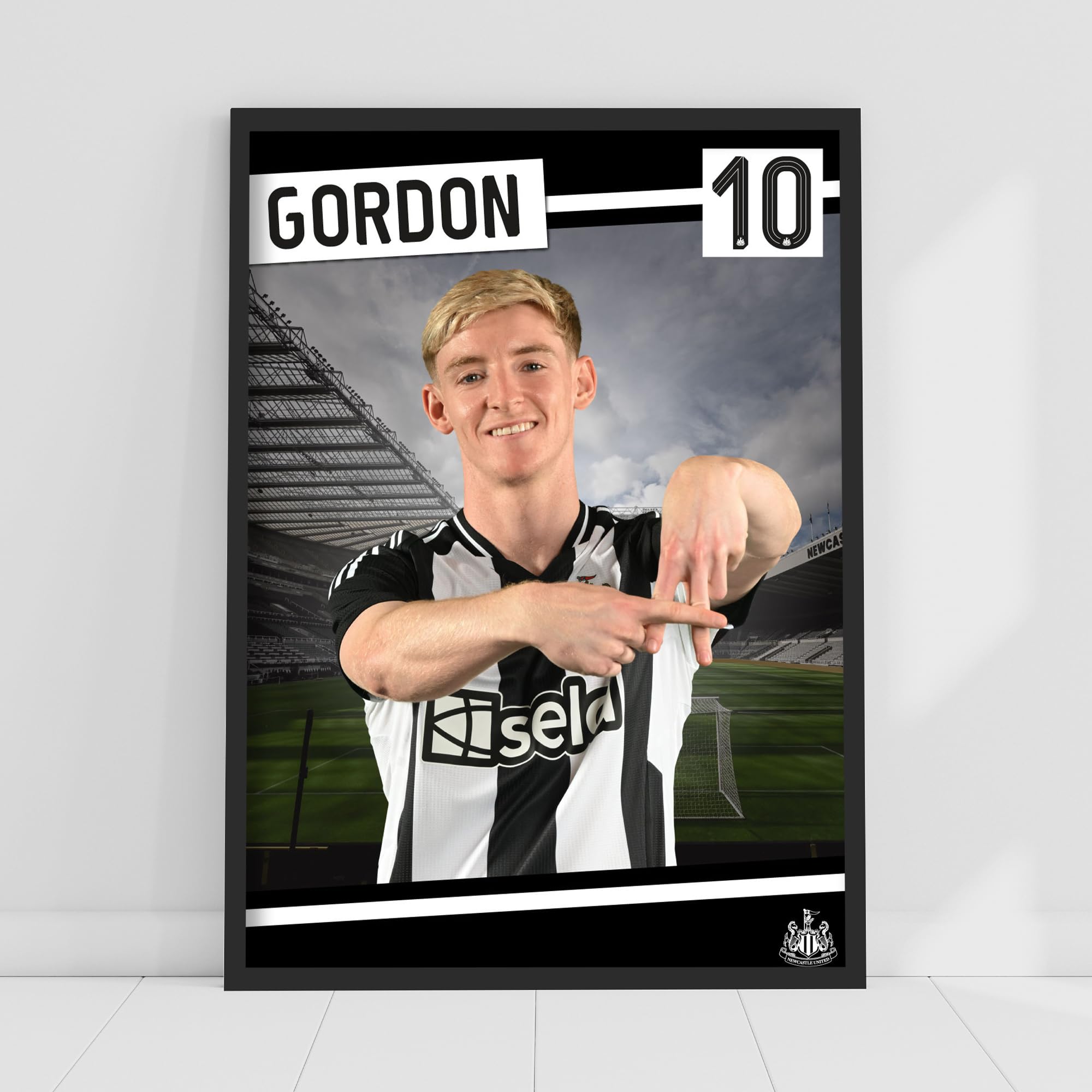 Themed Newcastle United FC Print - Gordon Poster Football Wall Art (21cm x 29.7cm - A4)