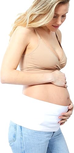 Ingrid & Isabel Bellaband Banda para el vientre de maternidad sin costuras para mujer Extensor esencial de embarazo y posparto de jeans y