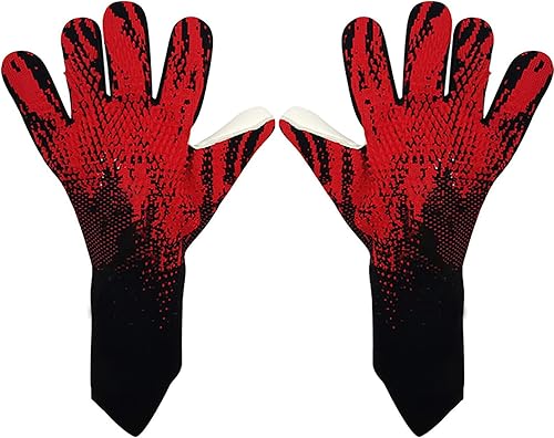 Guantes de portero de fútbol con protección de muñeca con palmas de látex antideslizantes para juego, entrenamiento y partido