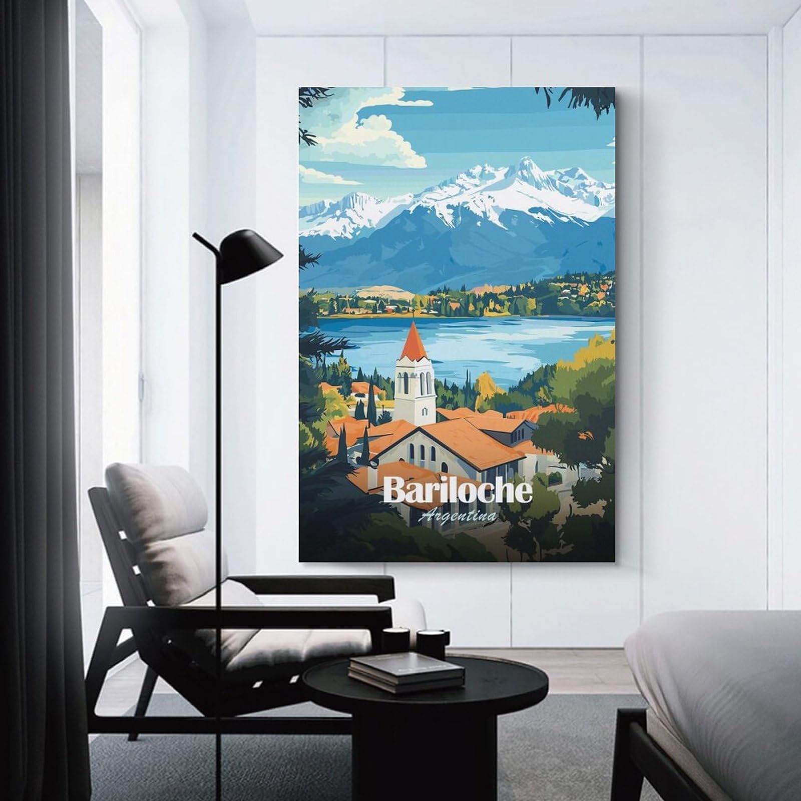Junmoney Bariloche Argentina Travel (2) Wall Art Print 24x36inch(60x90cm), for Corridors, Hallways Or Apartment Entries, Wall Decor to Refresh Empty Corners