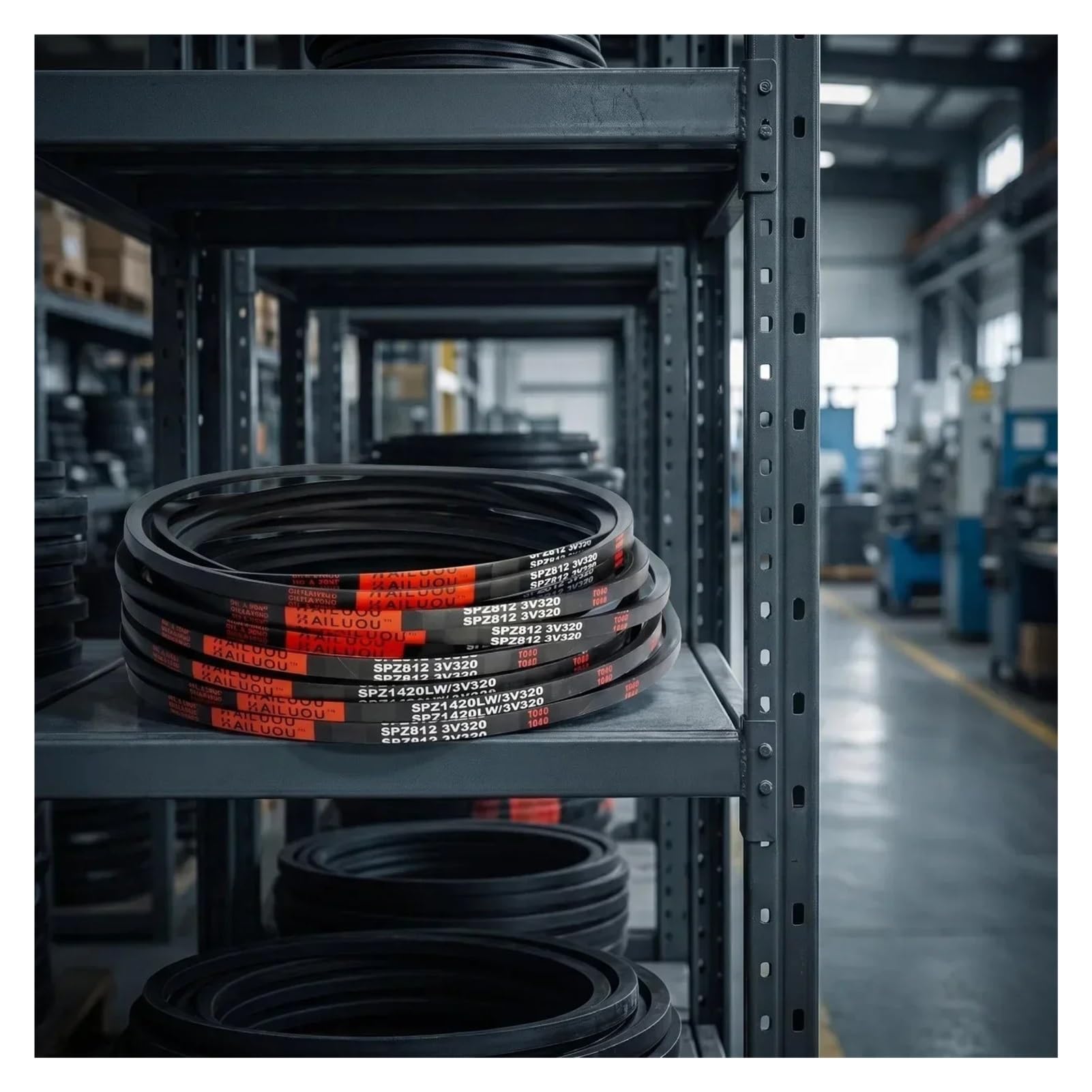 1/2/5pc Drive Belt | SPZ 1850~2020LW Rubber V Belt 9.7x8mm(SPZ 2020LW,1pcs-HAILUOU)