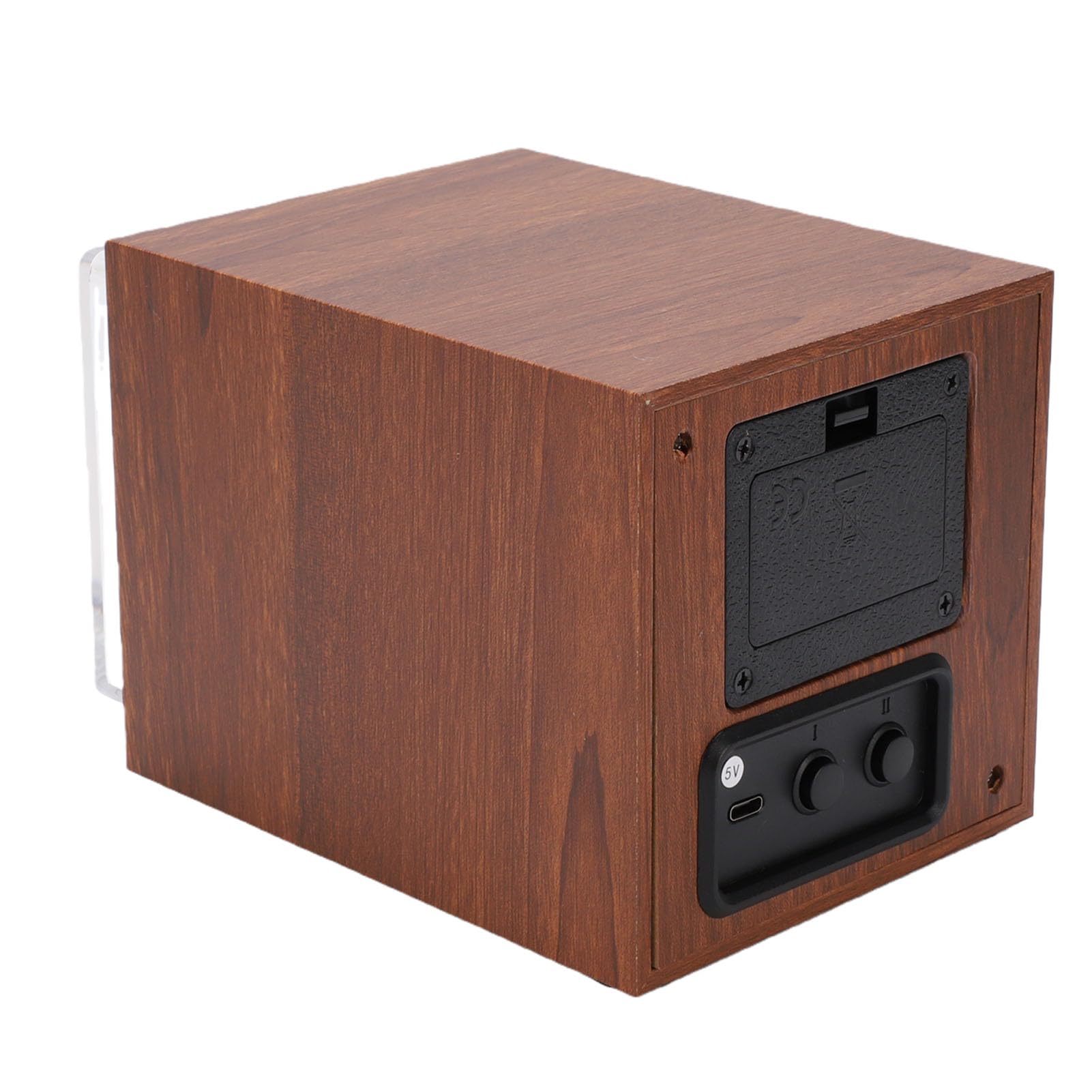 Ejoyous Caricaorologi Automatico, Caricaorologi Meccanico Silenzioso in ABS con 5 Direzioni di Rotazione, Cassa Singola Antimagnetica a Doppia Alimentazione per Display da Ufficio Domestico