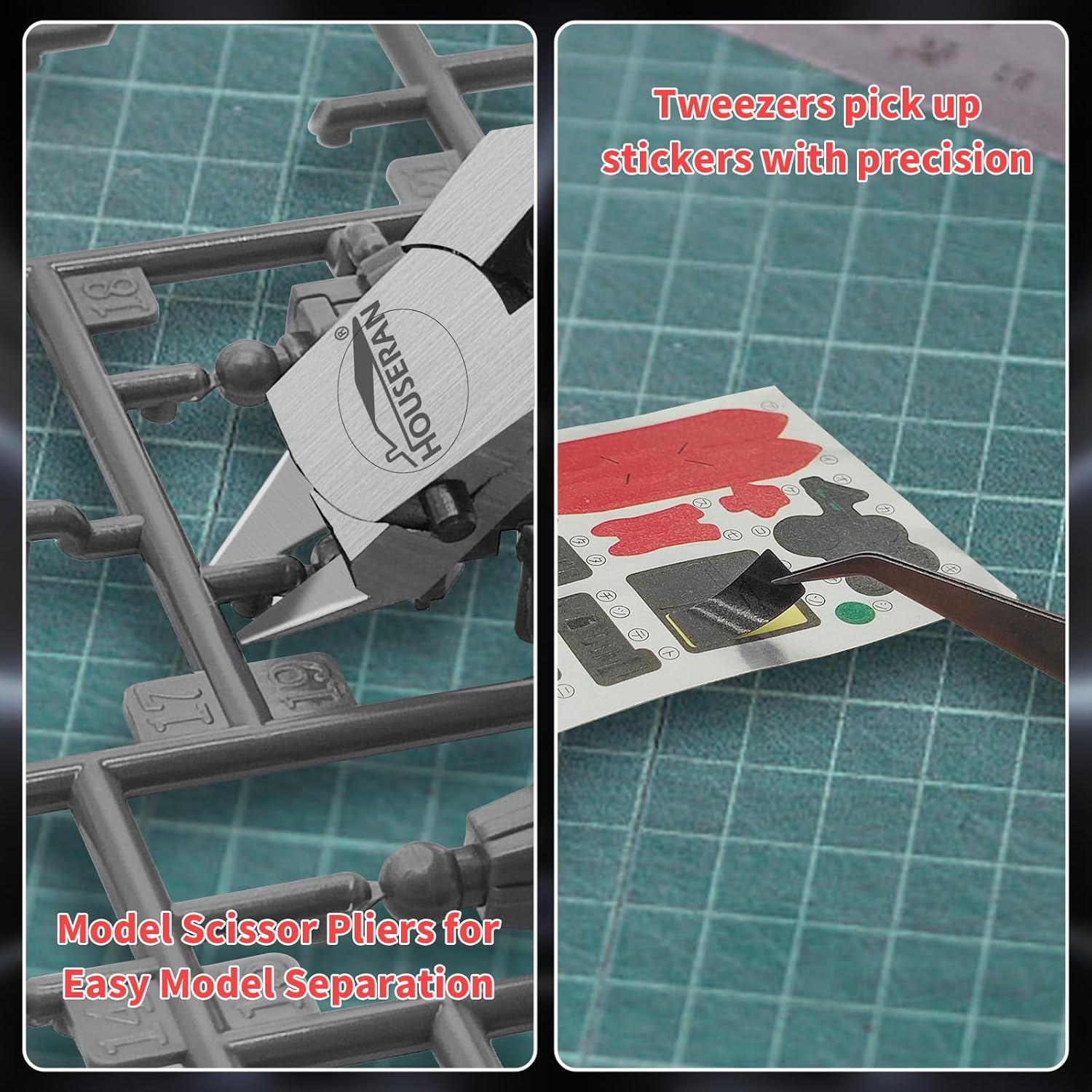 Model Nipper, Model Tool Kit for Gundam Repairing Plastic Model and Fixing, Red