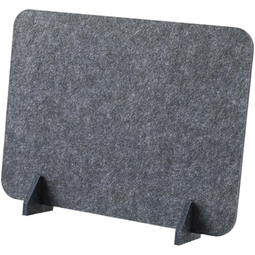 Acoustic Desk Divider Stand - Dark Grey
