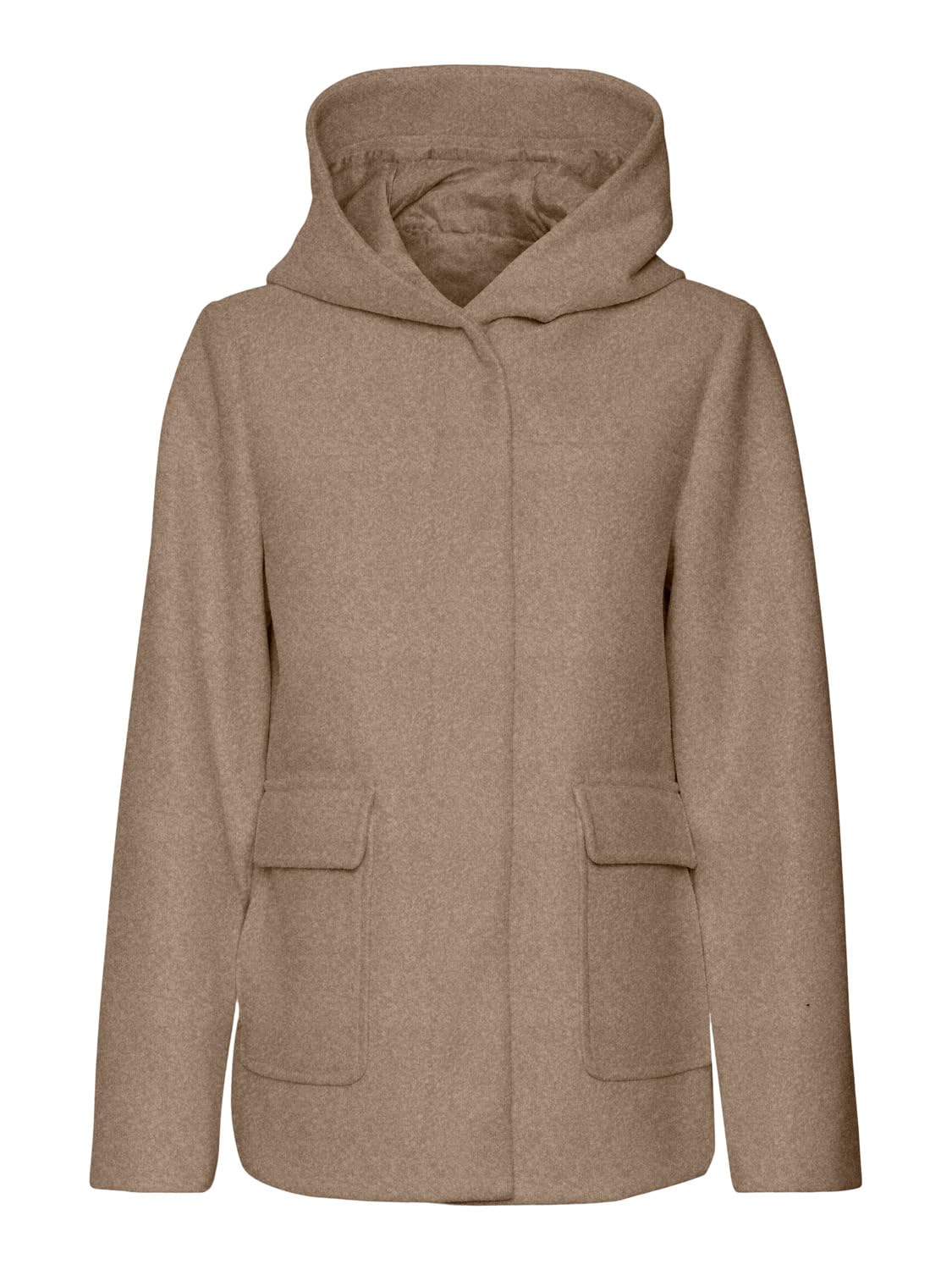 Vero Moda Women's Vmpopsia Ga Boos Jacket, Silver Mink/Detail: Melange, 10