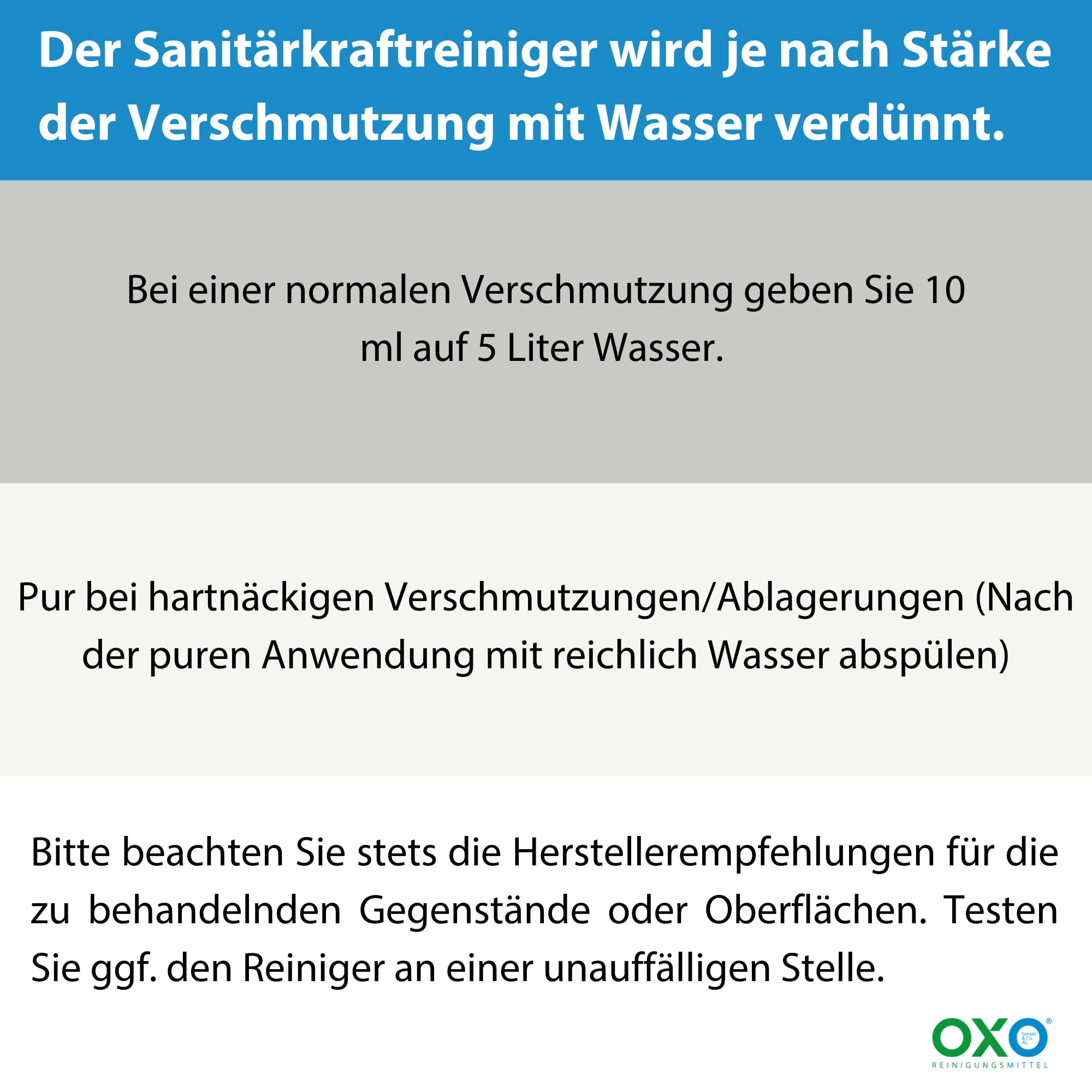 Sanitärkraftreiniger Konzentrat für starke Verkalkungen & Ablagerungen frischer Duft Bad Küche Sanitär Reinigungsmittel 10 L 1er Pack