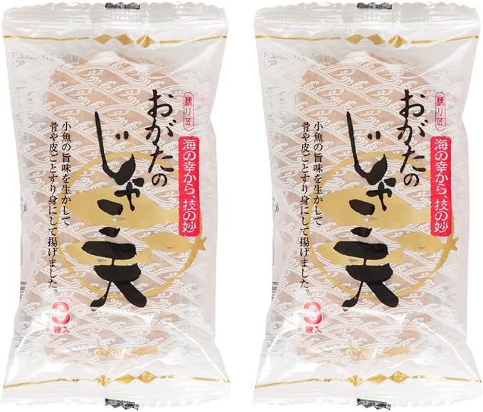 Amazon おがた蒲鉾 愛媛のじゃこ天 3枚 2袋 おがた蒲鉾 さつまあげ 通販