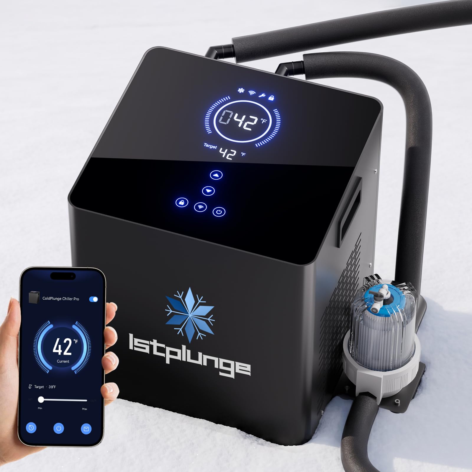 1stplunge WiFi Ice Bath Chiller, 1/3HP