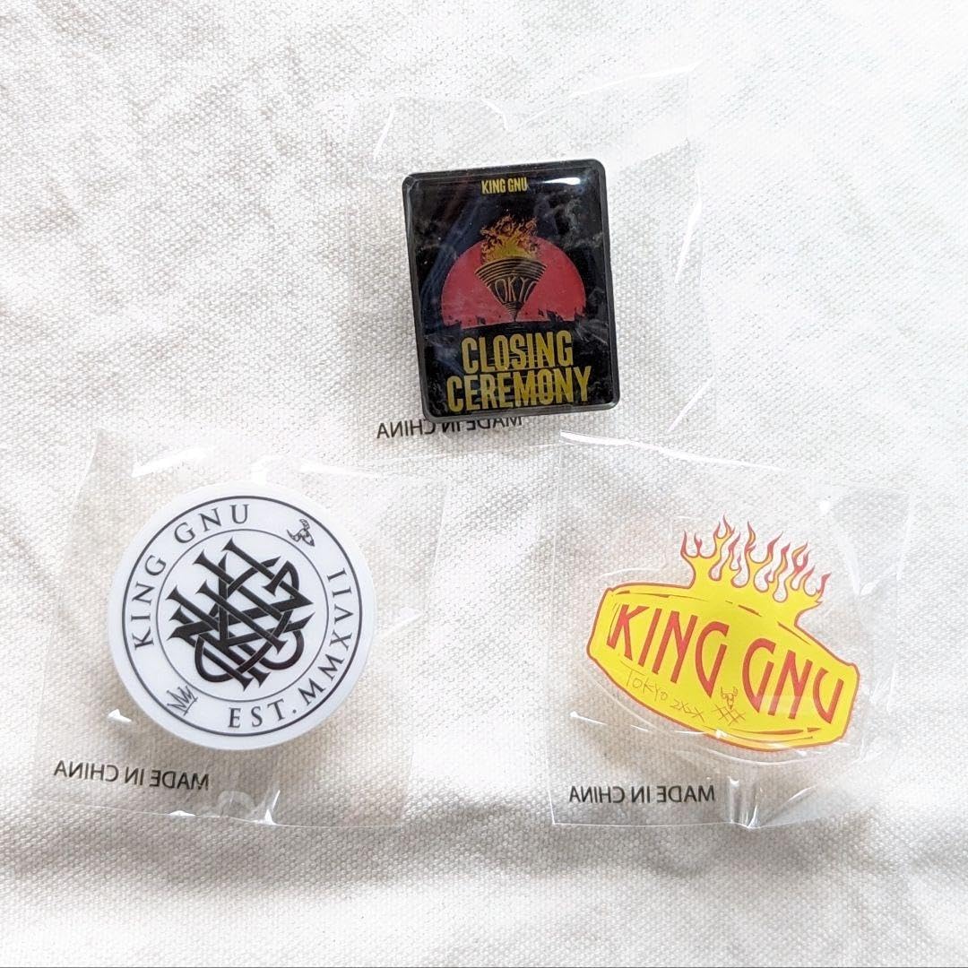 King Gnu ⭐︎ 缶バッジ&ピンバッジ　セット Amazon.co.jp: King Gnu ピンバッジ 缶バッジ ファンクラブ限定