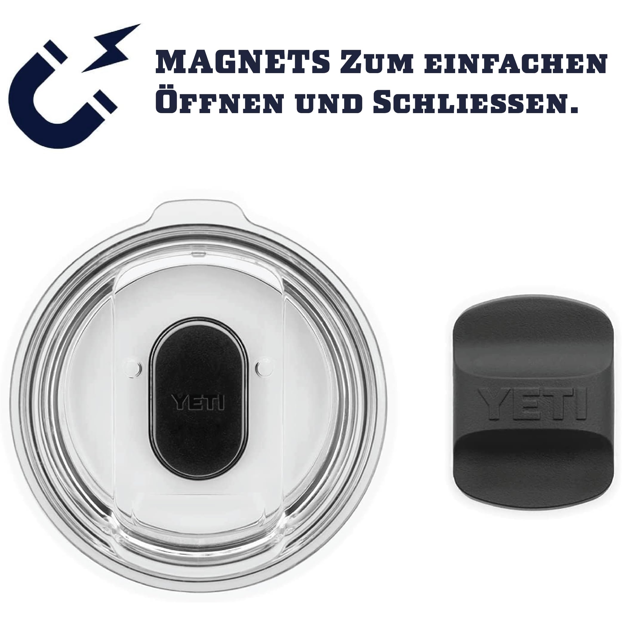 YETI Rambler Weinbecher Mit MagSlider-Deckel, Black, 10 oz (295 ml)