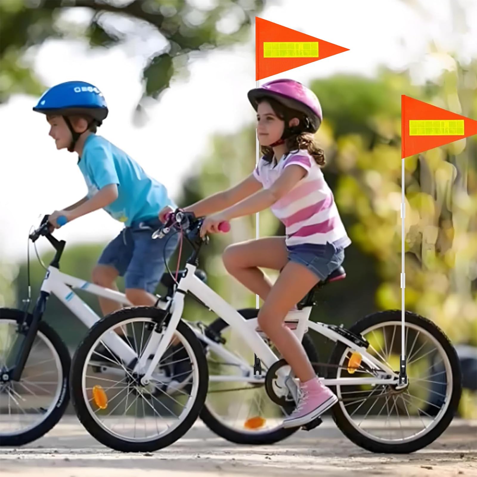 10 Pcs Fahrradfahne Fahrradwimpel Wimpel Fahrradanhänger Fahrrad Fahne