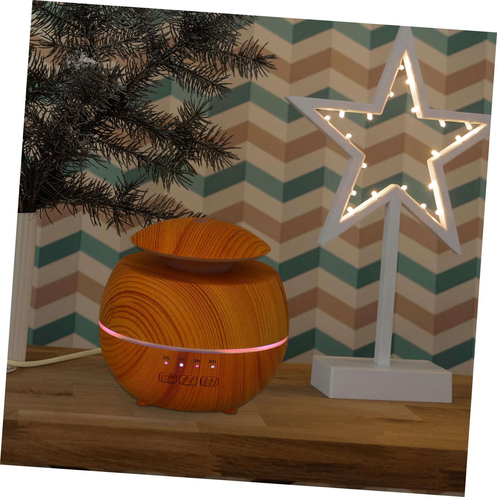 ABOOFAN Diffuseur Dhuiles Essentielles Avec Lumière Led Humidificateur 120 Ml Idéal Pour Salon Salle De Yoga Hôtel - Sommeil