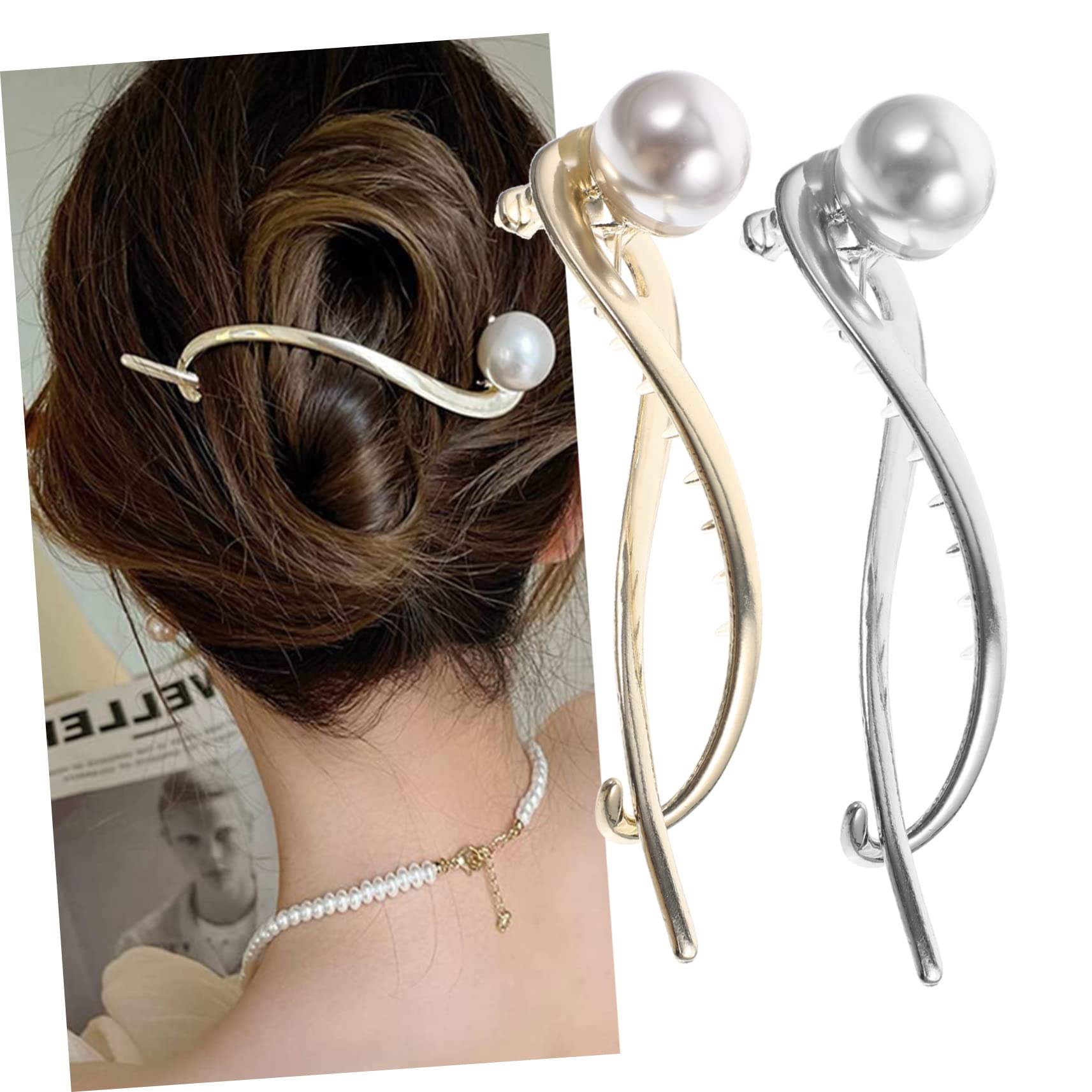 Housoutil 16stücke Elegante Perlen-haarspangen Für Frauen Schlichtes Haarschmuck Hochzeiten Und Festliche Anlässe Leicht Und Komfortabel Zu Tragen
