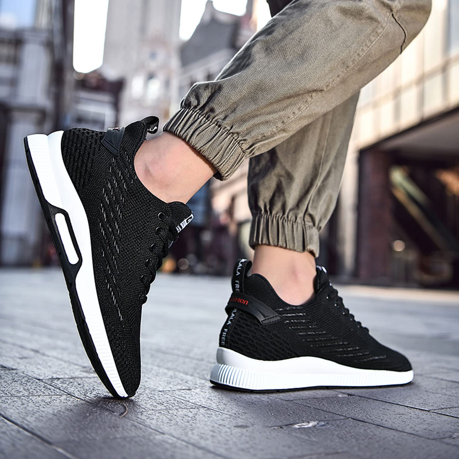 Meidiastra Zapatos de elevación para Hombre de Malla Zapatos Deportivos y de Senderismo al Aire Libre - Tacón de 6 cm