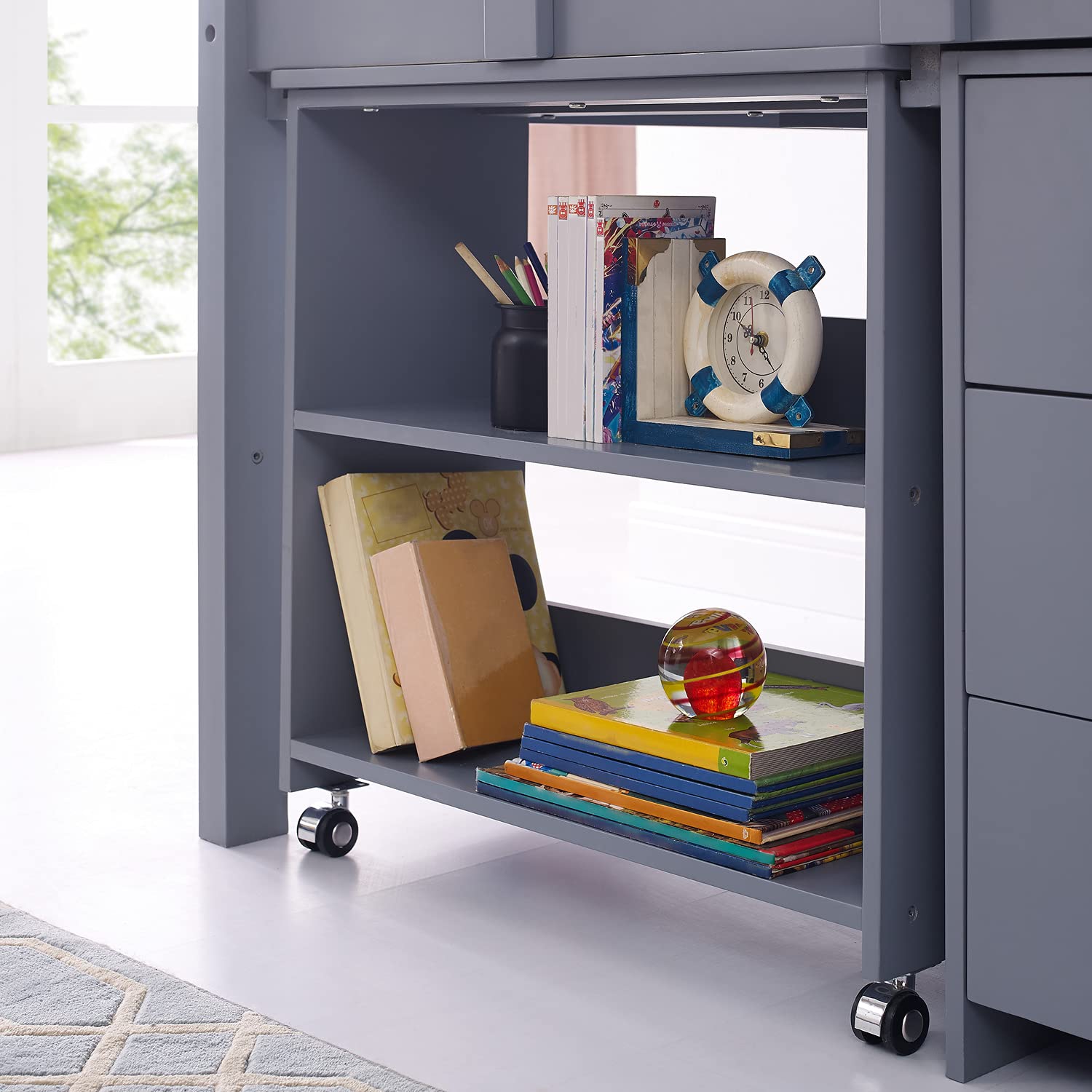 Buy Twin Size Loft Bed with Desk Low Study Kids Twin Loft Bed with Desk