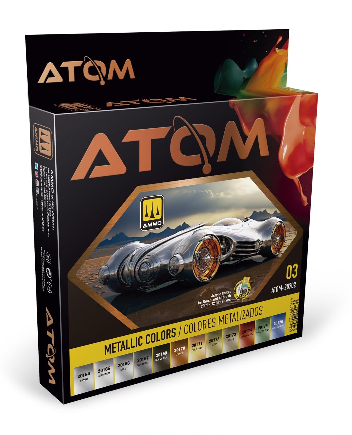 Atom Metallic-Farben-Set