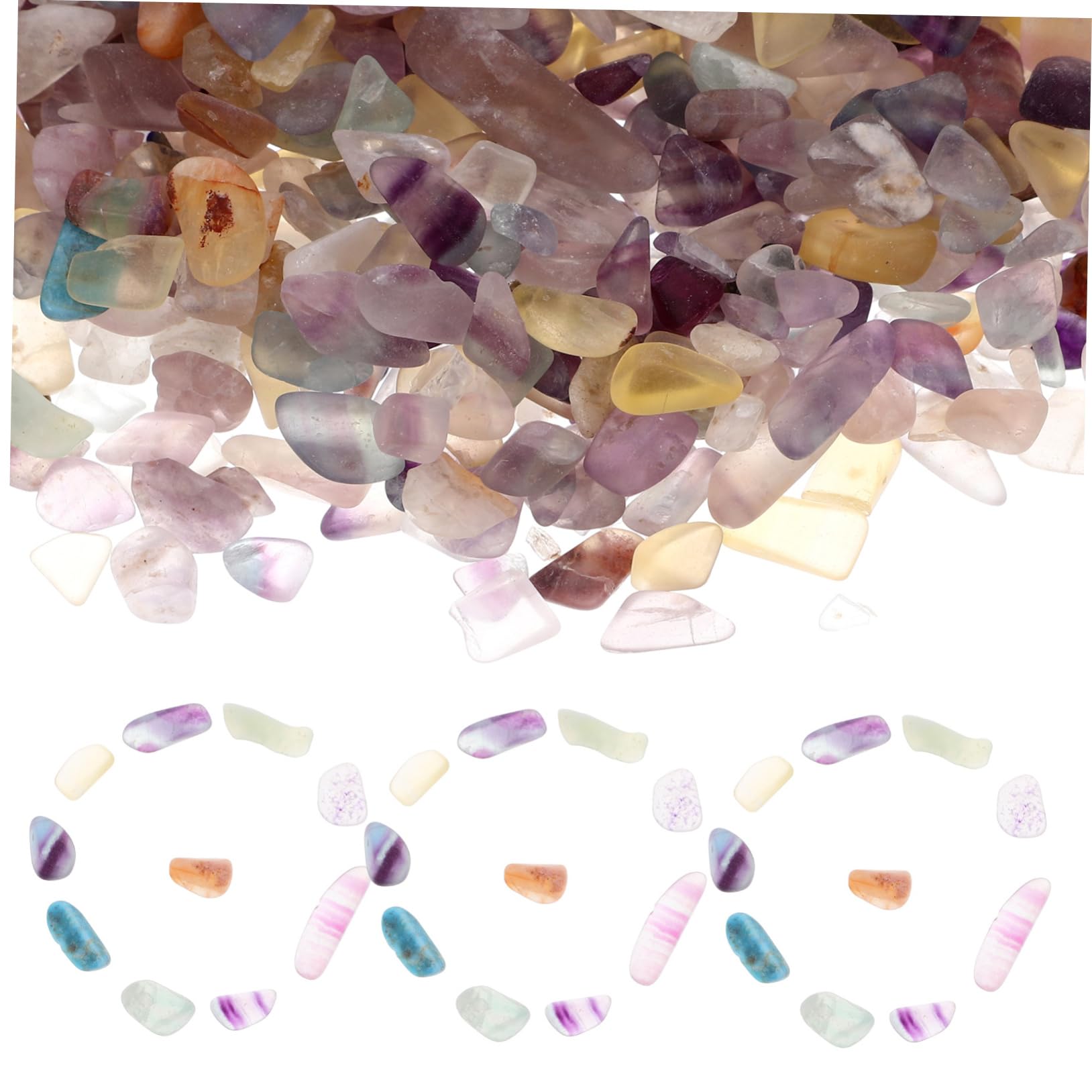 HOLIDYOYO 1 Set Aquarium Decorations Terrarium Fish Tank Decorations Natural Chips Crushed Stone Gravel for Fish Tank Fish Gravel for Aquarium River Rocks for Landscaping Cobblestone