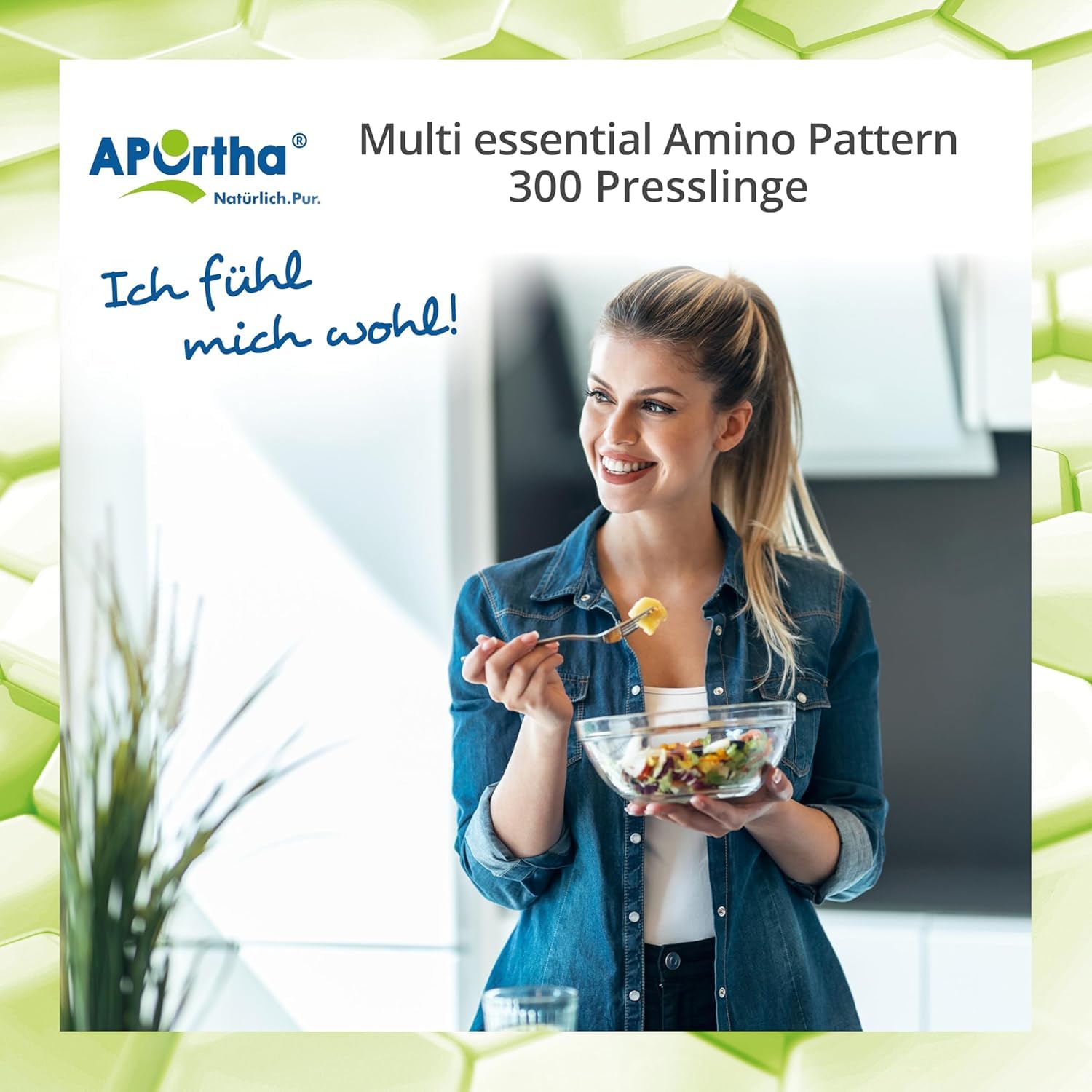 APOrtha® Multi Essential Amino Pattern – 300 Presslinge mit 8 essentiellen Aminosäuren nach Prof. Dr. Lucà-Moretti, ausgewogenes Aminosäuren-Profil, EAA Presslinge, vegan