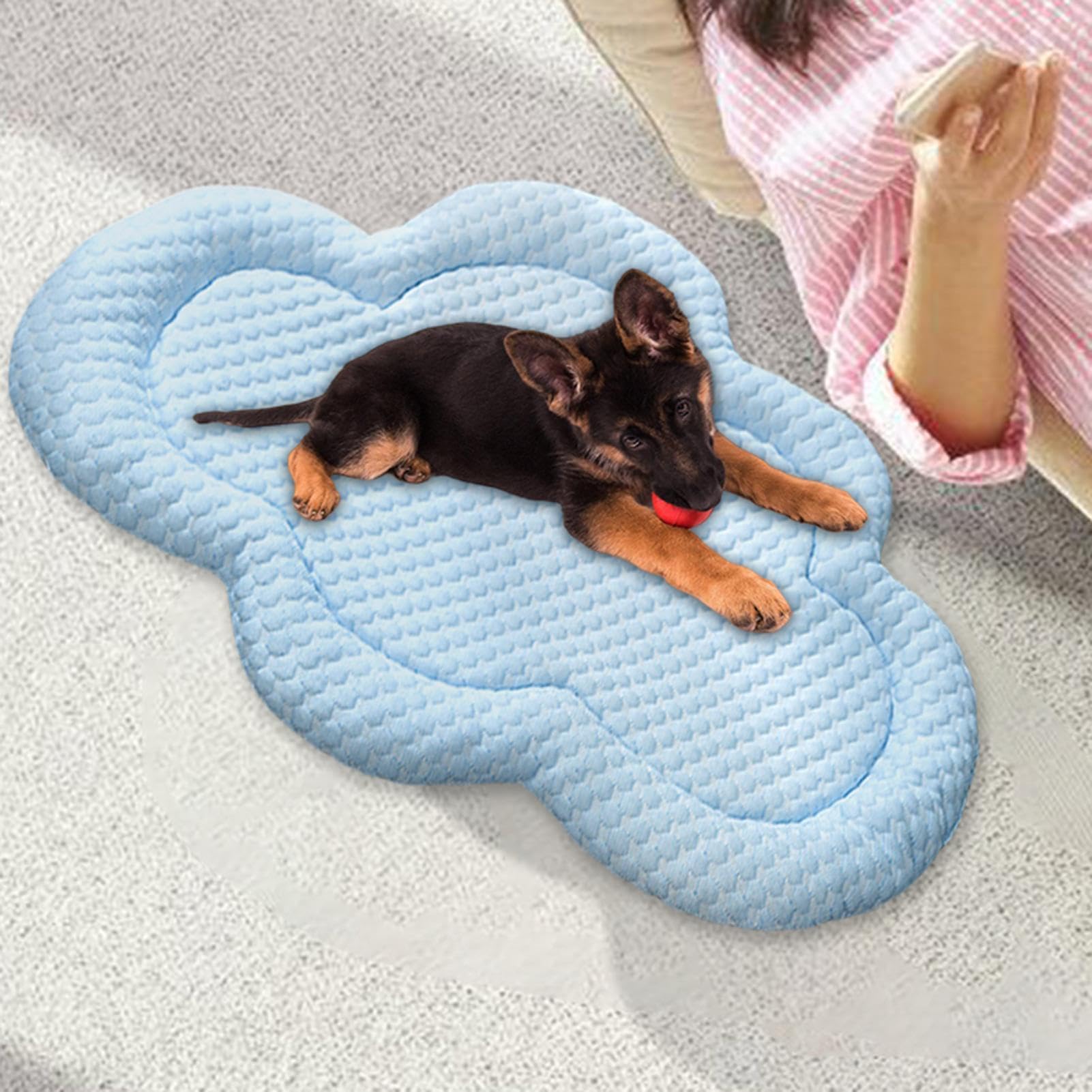 Tapete de enfriamiento para perro, tapete fresco en forma de nube para gatos, suministros para mascotas de y verano para perros pequeños y medianos, tapete portátil para dormir para casa | gatos, suministros para mascotas de y verano para perros pequeños