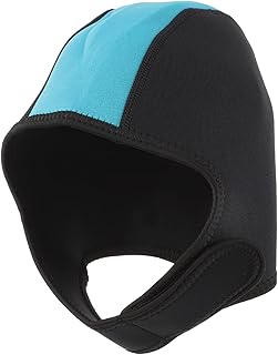 HONMEET Touca De Natação De Neoprene Touca De Natação Para Homens Adulto Touca De Natação Quente Chapéu De Surf Protetor Chapéu De Mergulho Babador Capuz De Mergulho Neoprene Toucas De