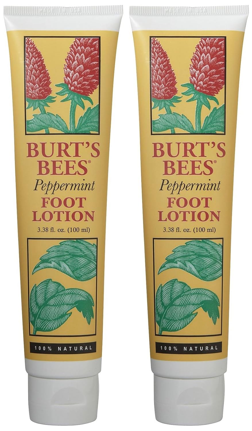 Burt's Bees Foot Creme, Peppermint, 3.38 oz, 2 pk Beauty & Personal Care