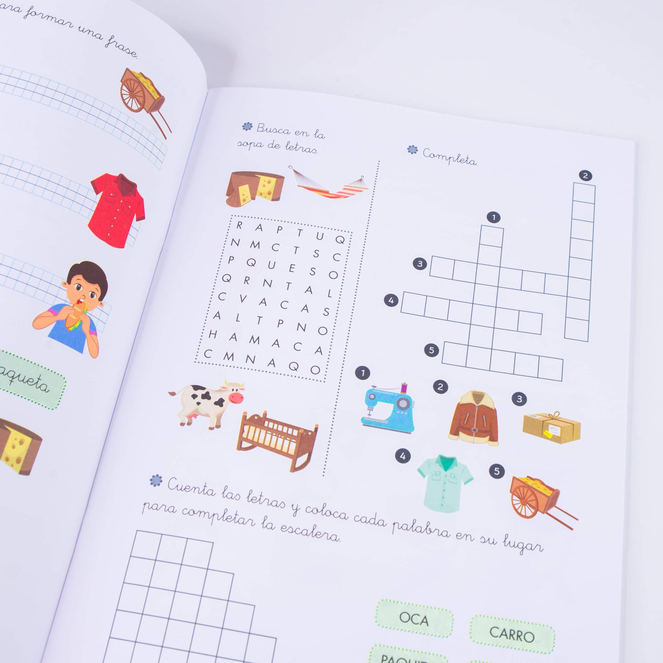 APRENDER A LEER Y ESCRIBIR | Aprender a Leer 5 Años - Pack De Lecturas Comprensivas para aprender Sílabas Directas e Inversas | Libros Niños 4 Años | Educación Infantil | Incluye Organizador.