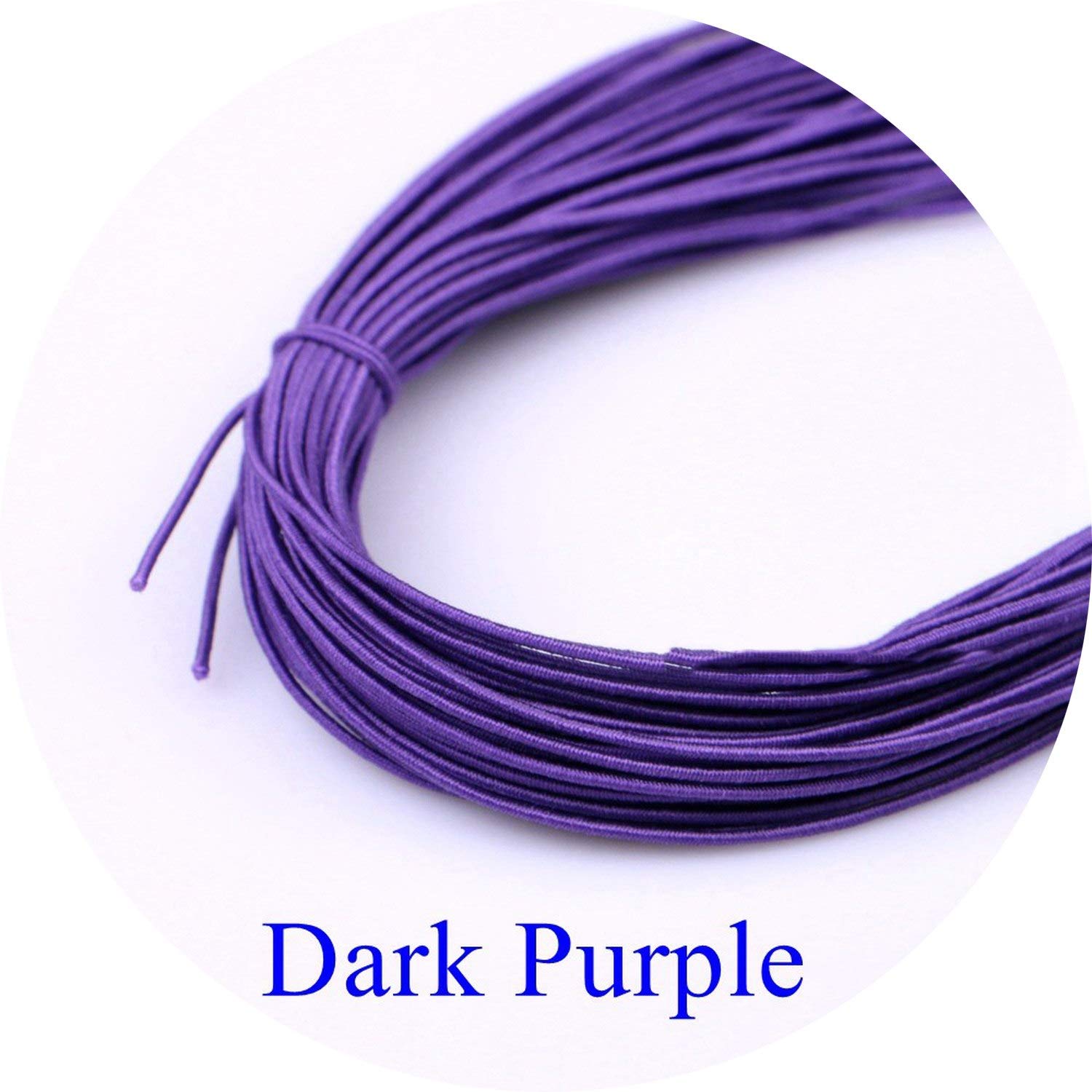 I'll NEVER BE HER 1Mm Diameter Elastic Stretch Cord Rubber Rope Nylon Bracelet Beads Strings Hair Strips Accessory DIY 25 Meters/Piece