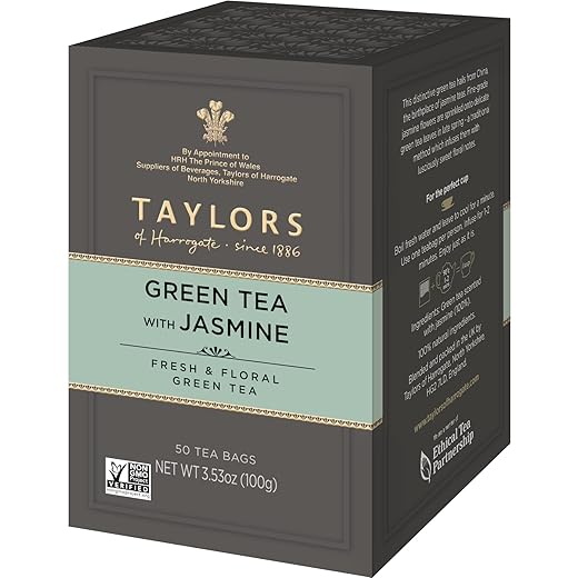 Taylors of Harrogate Green Tea with Jasmine, 50 Teabags