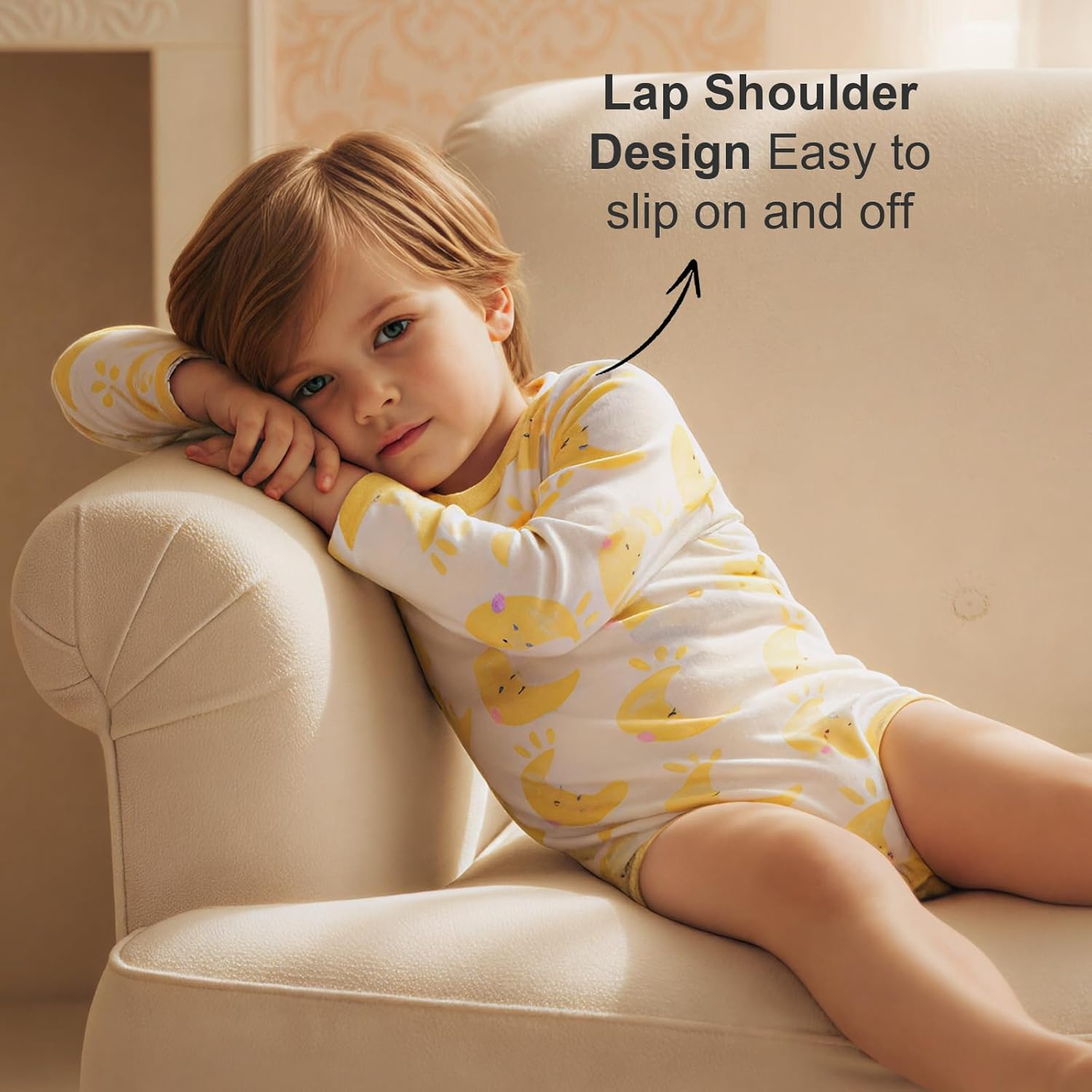 Long Sleeve Bodysuit for Baby Girls & Boys, Soft Viscose from Bamboo One Piece, Tagless Baby Clothes w/Snaps - Image 6