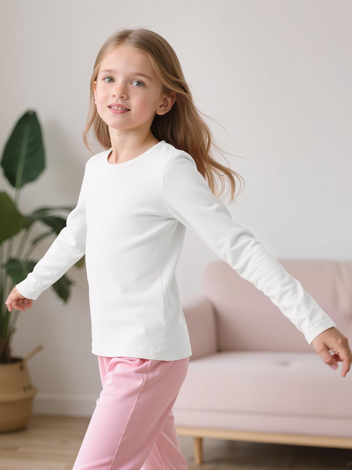 Resinta Girls Basic Long Sleeve Crew Neck Top Kids Layering Tees Casual Soft Solid Pullover T-Shirts 2-14 Years - Image 5