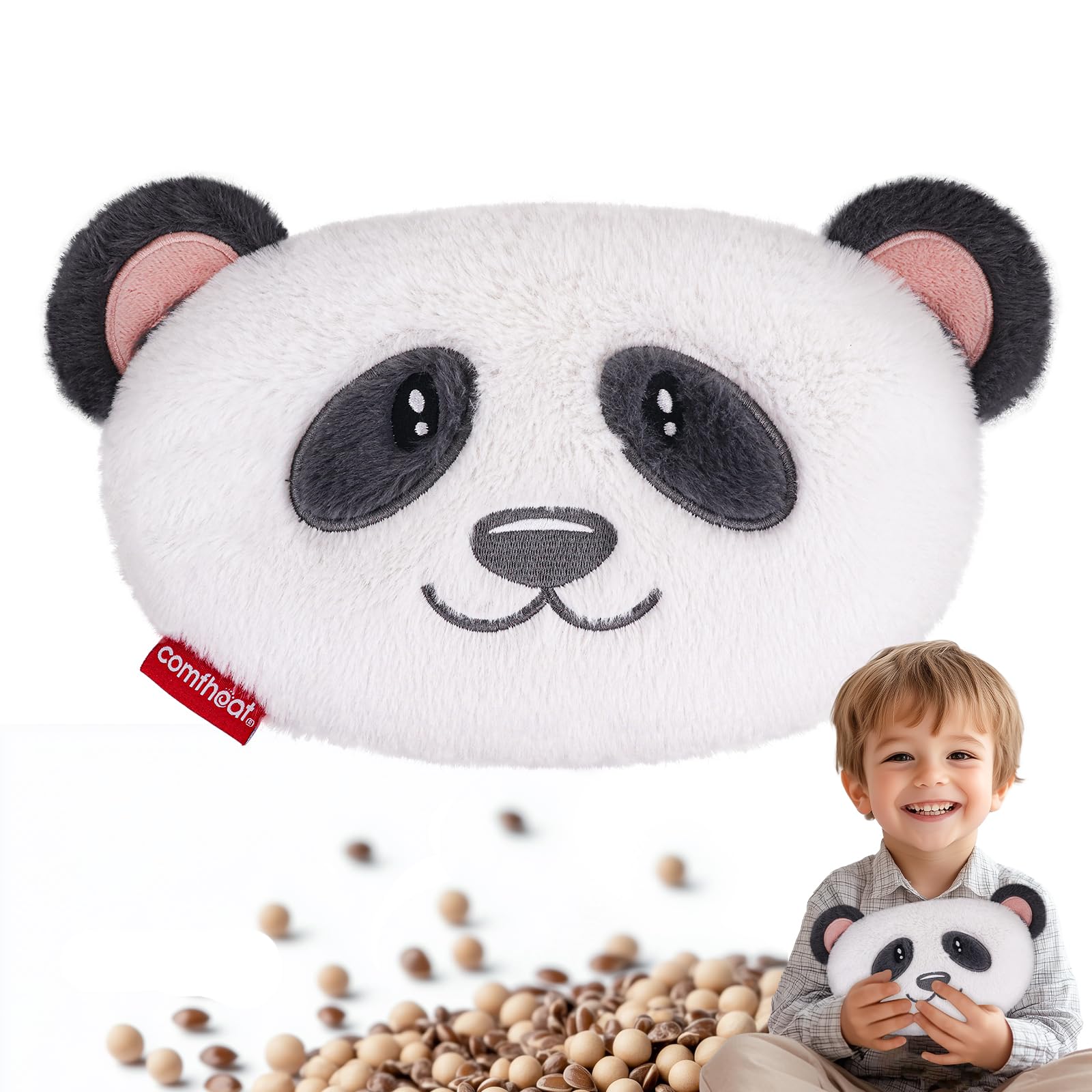 Panda Microwave Heating Pad for Period Cramps, Moist Heat Pack