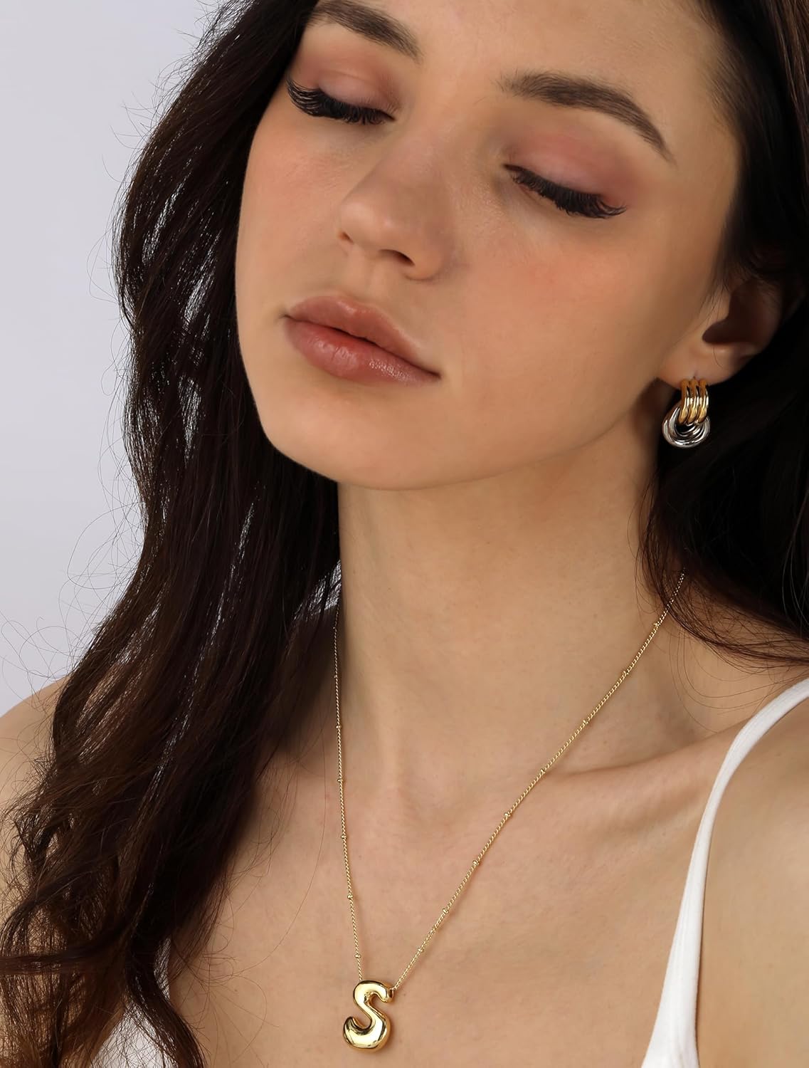 Chunky Small Knot Earrings for Women 14K Gold Silver Plated Geometric Dangle Drop Hoop Stud Dainty Hypoallergenic and Lightweight Jewelry Fashion Trendy Gifts - Image 9