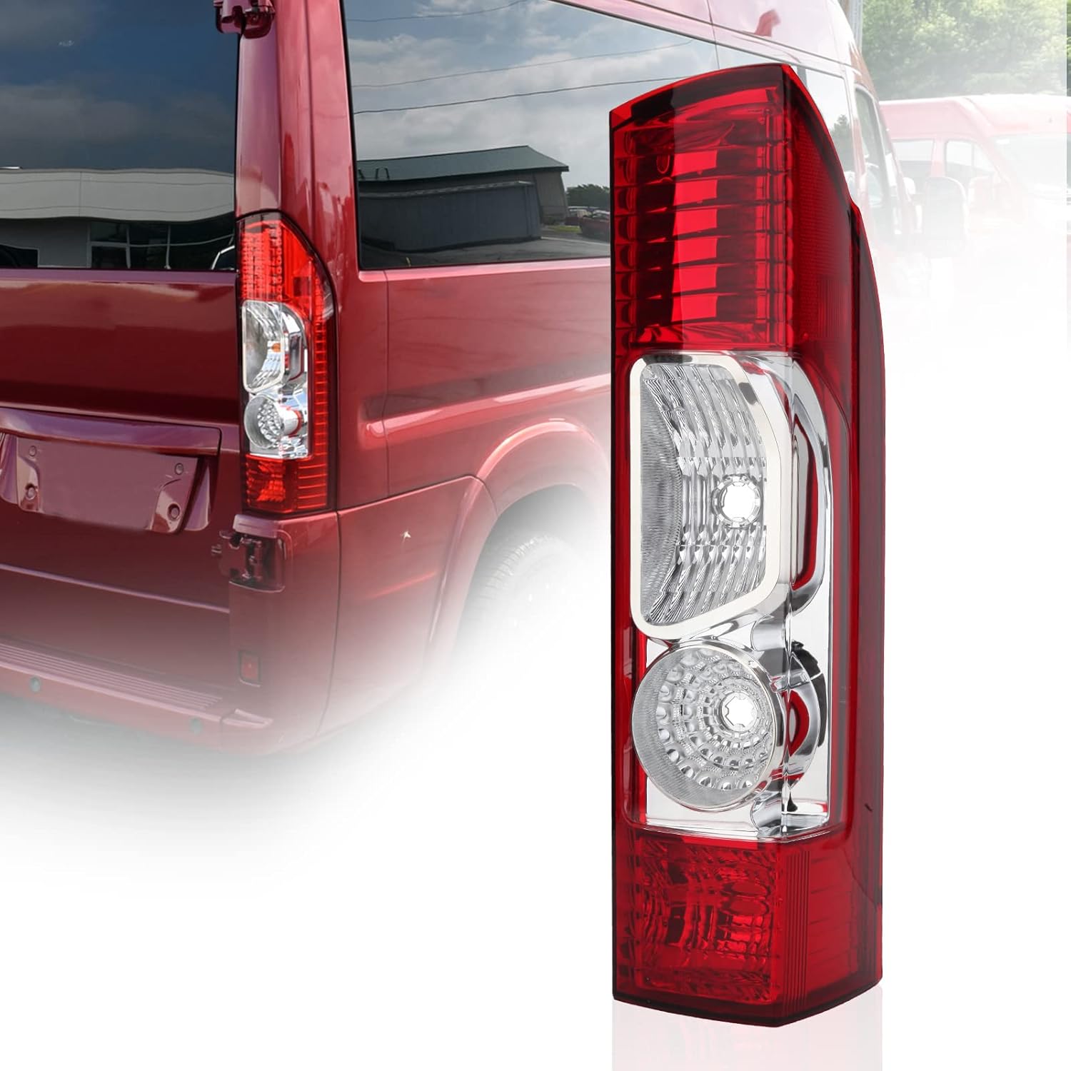 Rear Tail Light Assembly For Dodge RAM Promaster 1500 2500 3500 2010-2022 Without Circuit Without Bulbs (Right Passenger Side)
