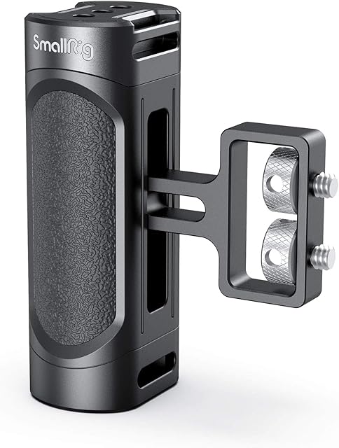 SMALLRIG Mini Side Handle with Threaded Holes, Adjustable Camera Cage Mini Side Grip - 2916