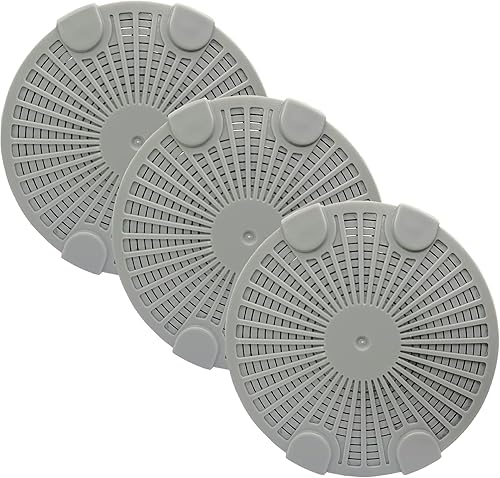 Hydro Cell A200 - Filtro humidificador con carbón activado compatible con BONECO y AIR-O-Swiss Humidificador ultrasónico, paquete de 3, color gris