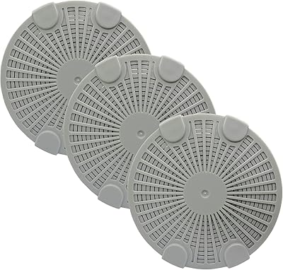 Mixzeny Hydro Cell A200 Humidifier Filter with Activated Carbon Compatible with BONECO & AIR-O-Swiss Ultrasonic Humidifier, 3 Pack Gray