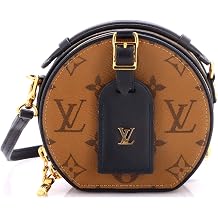 Pre-Loved Mini Boite Chapeau Bag Reverse Monogram Canvas, Brown